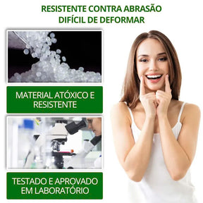 Kit com 2 Placas Dentais de Cerâmica Brancas – PARA TODAS ARCARIAS – Sorriso Perfeito com Praticidade