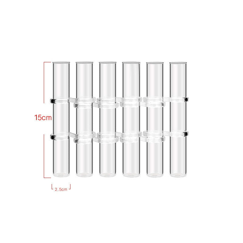 Vaso Ajustável de Vidro Transparente para Decoração